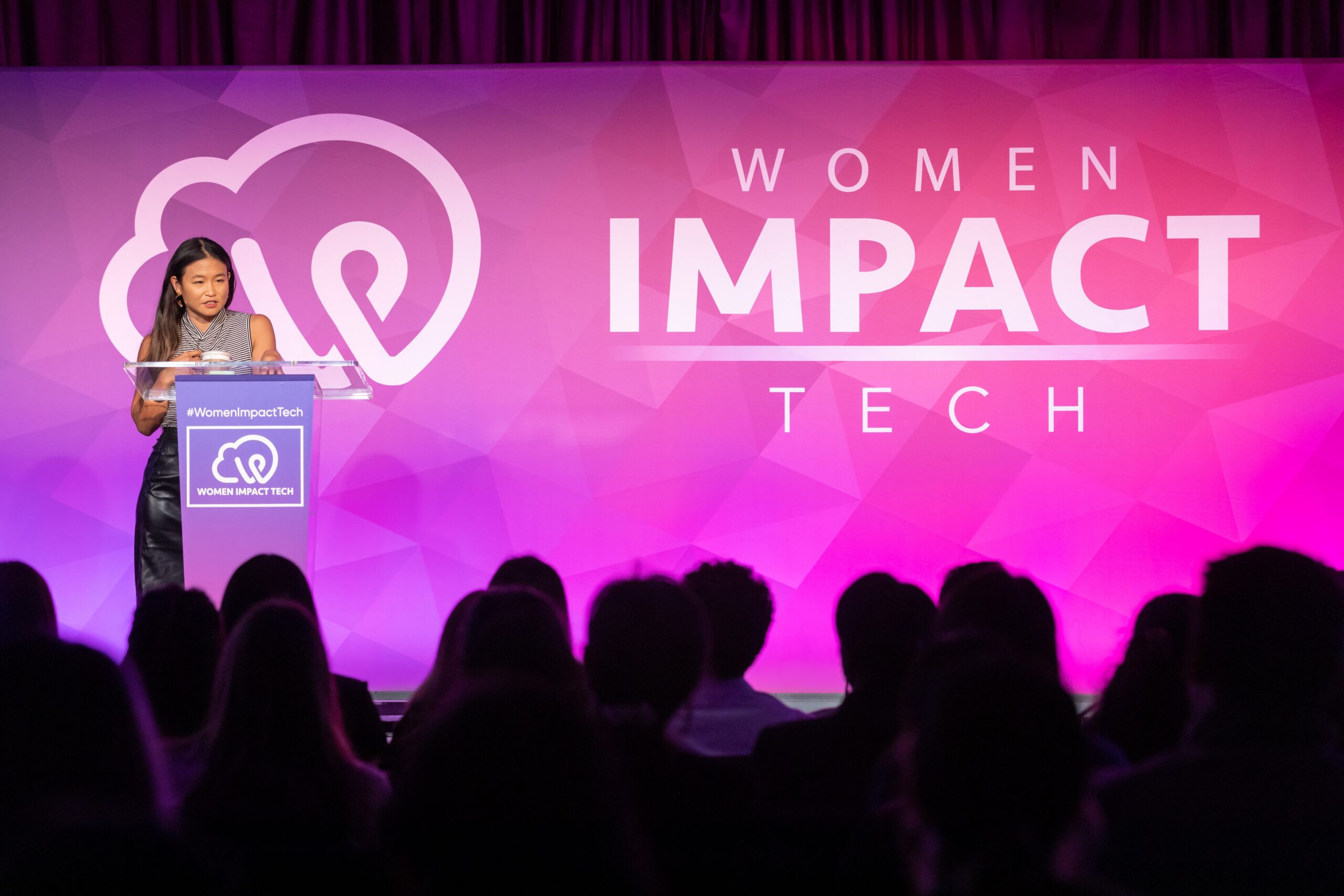women impact tech conference speaker view